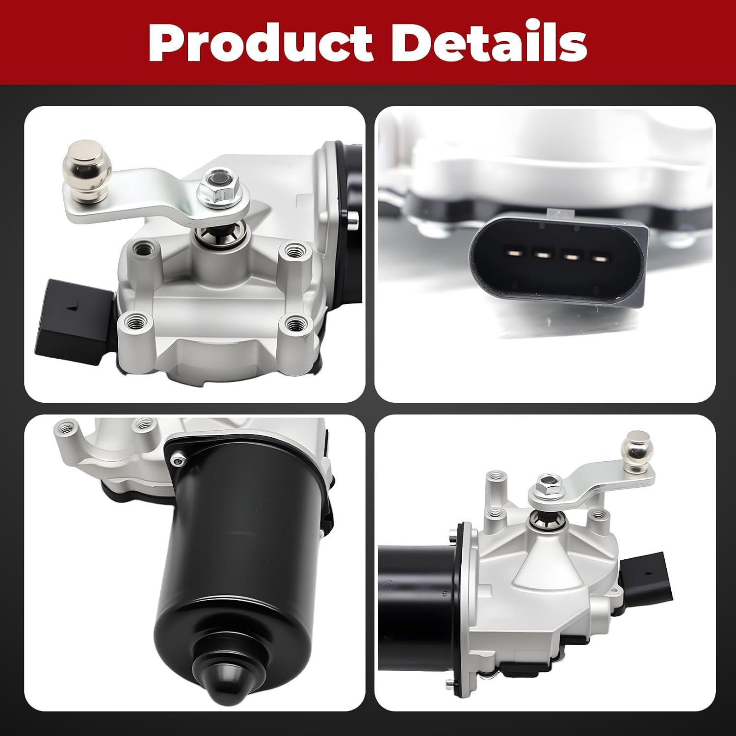 Nakkaa Front Windshield Wiper Motor Compatible with 325i 328i 328i xDrive 328xi 330i 330xi 335d 335i 335i xDrive 335is 335xi M3 61617161711 43-2122 432122 85-2122 852122
