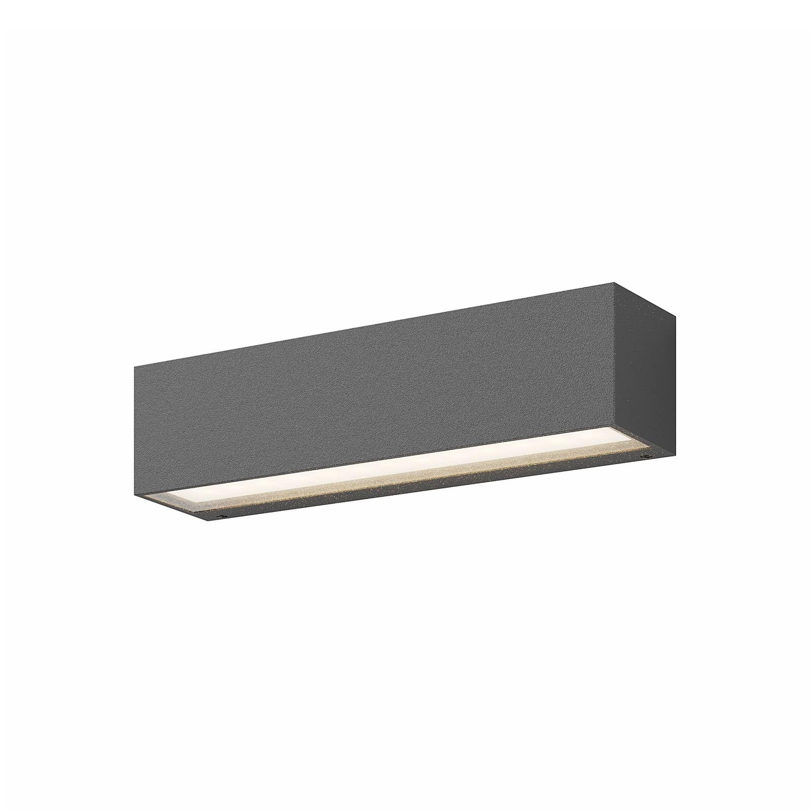 Lucande LED Outdoor Wall Light Lengo (Modern) in Black Made of Aluminium (1 Light Source,) from wall lamp for Exterior/Interior Walls, House Terrace und Balcony