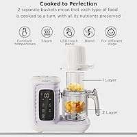 Vista 27 de MOMYEASY Máquina de alimentos para bebés, procesador multifunción, molinillo picador, vaporizador de alimentos para bebés y licuadora de puré