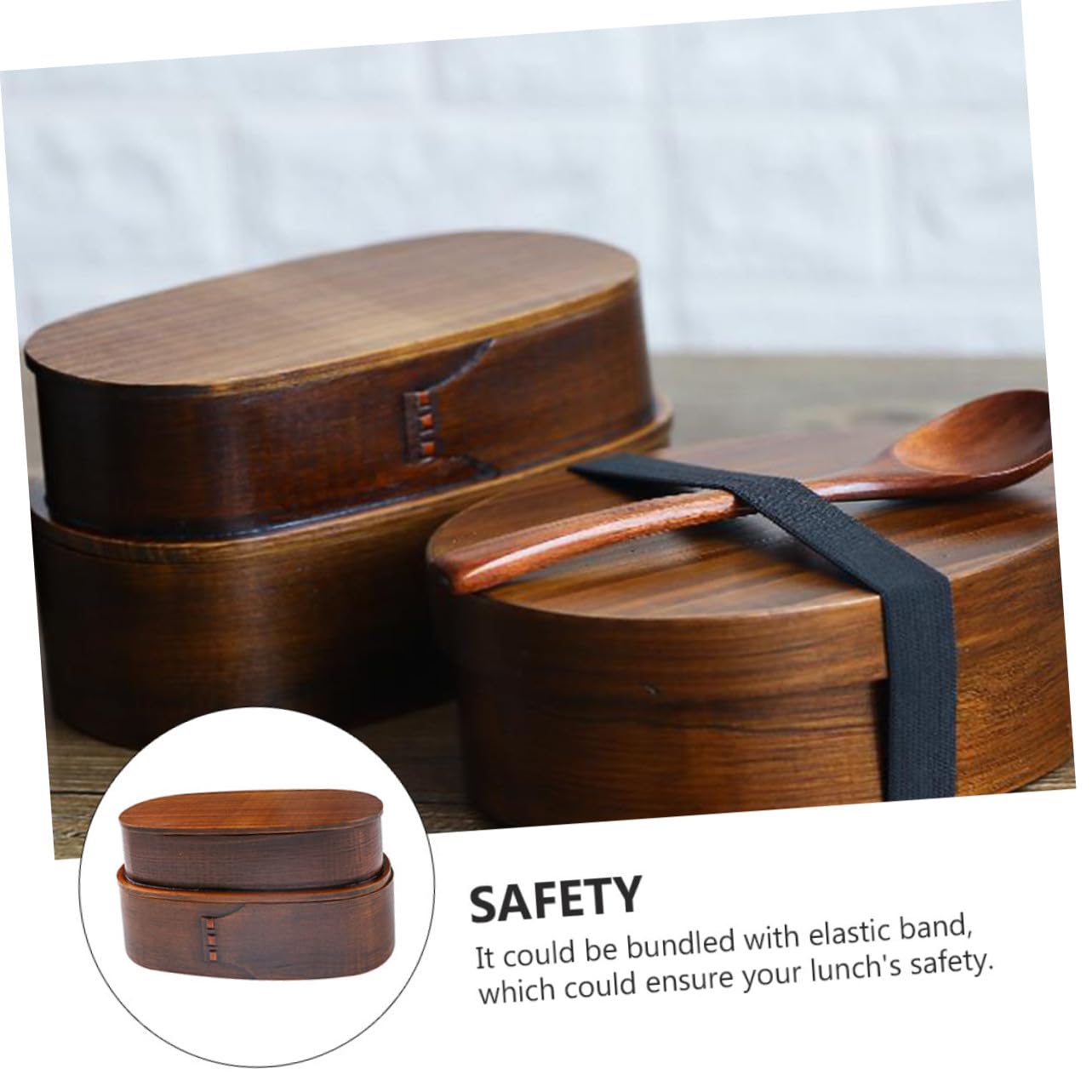 VOSAREA Boîte Bento Japonaise Double Conteneur Repas Portable pour Étudiants et Bureau Boîte Lunch et Pratique pour Randonnée et Pique