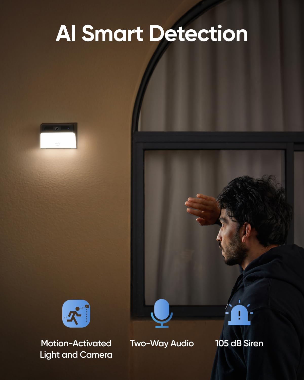 Amazon.com : eufy Security Solar Wall Light Cam S120,Solar