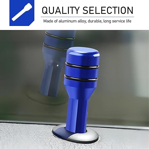 Miniatura 3 de 4 piezas de cubierta para pomo de cerradura de puerta interior de automóvil, metal antiarañazos antioxidante, pestillo de puerta de seguridad,