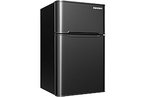 EUHOMY Mini Fridge with Freezer: Perfect for Bedrooms and Beyond!