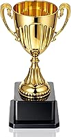 Exclaith Gold Plastic Trophy Cup - 19cm Durable Winning Prize for Sports Tournaments, Competitions & Parties