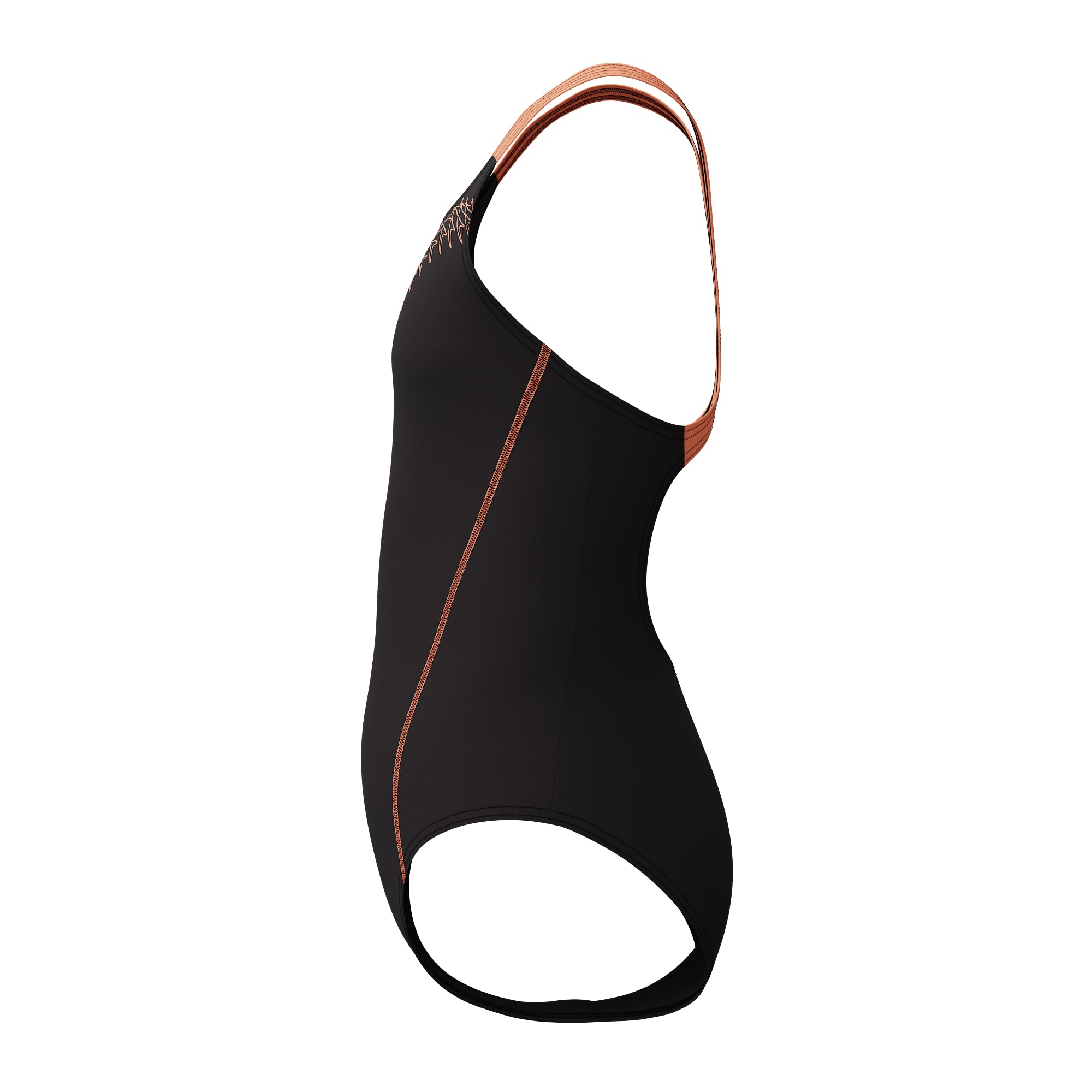 Speedo Mädchen Medley Logo Medalist Badeanzug Orange