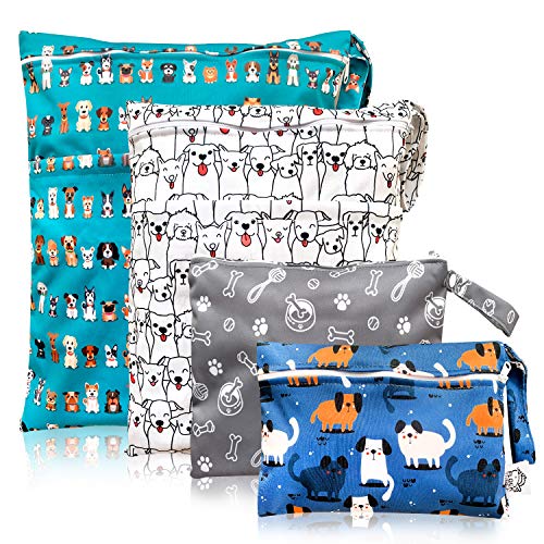 Washable and Reusable Wet Bag, Diaper Bag, Water Resistant Swimming Bag, Travel Toiletries
