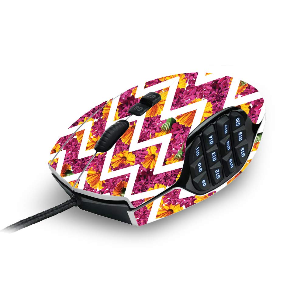 MightySkins Skin Compatible with Logitech G600 MMO Gaming Mouse - Chevron Summer | Protective, Durable, and Unique Vinyl Decal wrap Cover | Easy to Apply, Remove, and Change Styles | Made in The USA