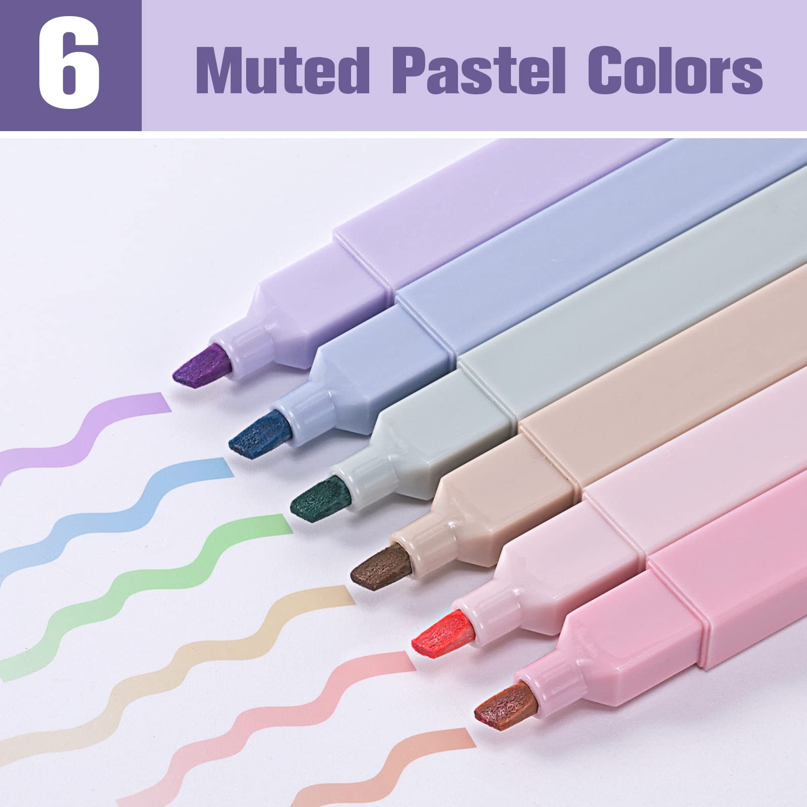 12 Penne Evidenziatrici A Punta Cuneo - Color Dopamina Per Studio, Ufficio E Bibbia - Foto 6