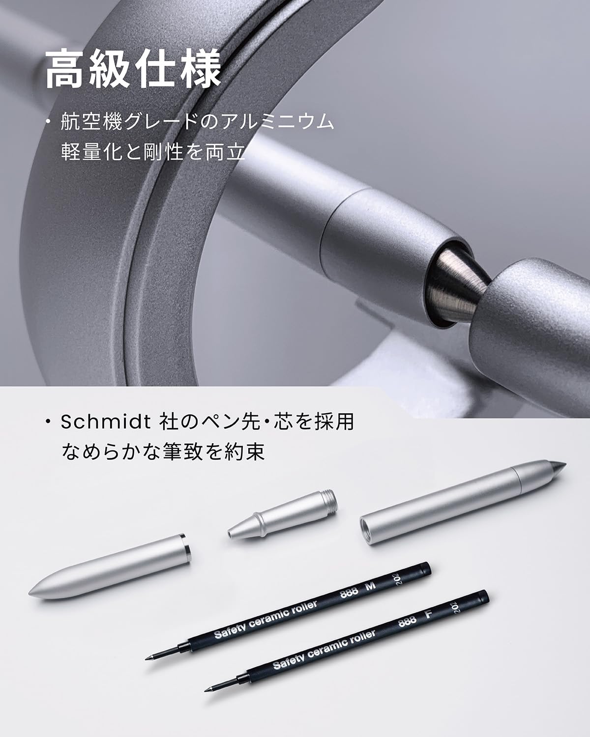 Amazon | novium Hoverpen Future 万年筆 ボールペン 2種ペン先セット