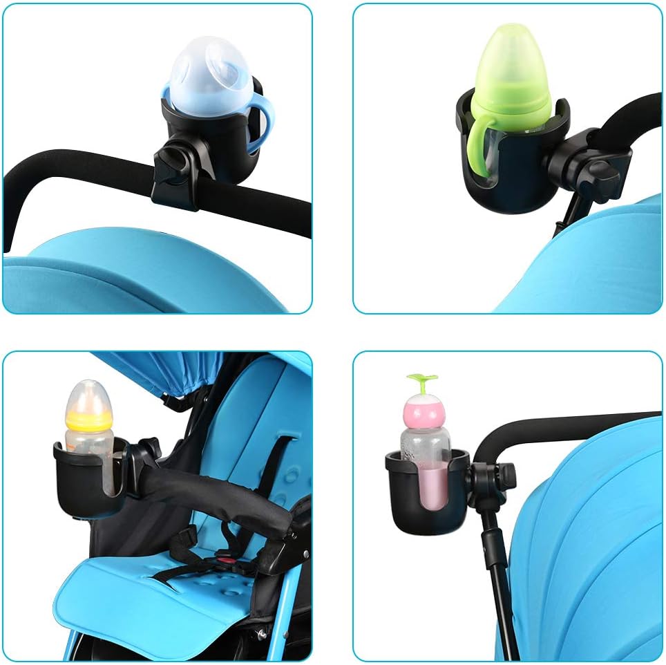 Accmor Universal Stroller Cup Holder, Bike Cup Holder, Large Caliber Designed Cup Holder for Bottle with Handle, Cup Holder for Stroller, Bike, Wheelchair, Walker: Automotive