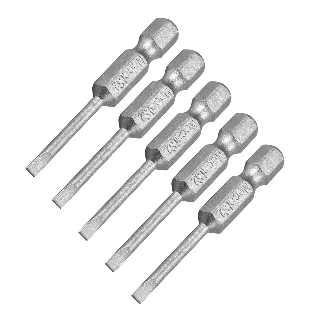 TA-VIGOR 2.5mm Magnetic Slotted Tip Flat Head Screwdriver Bits S2 Steel 5pc — image 1