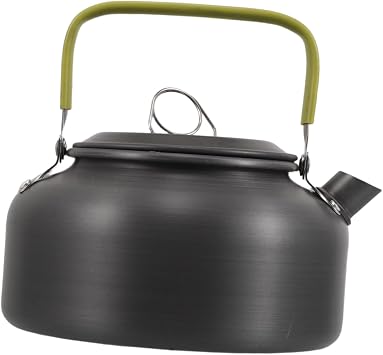 TOYANDONA Aluminum Alloy Portable Outdoor Tea Kettle 0.8l for Picnics