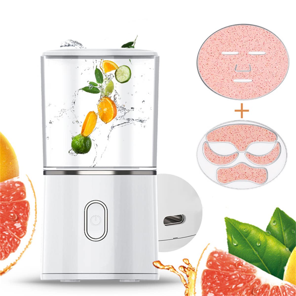 scosao Maszyna do maseczek na twarz, Face Mask Maker DIY do produkcji owoców i warzyw, wodoszczelność IPX5, do pielęgnacji skóry twarzy i oczu, SPA