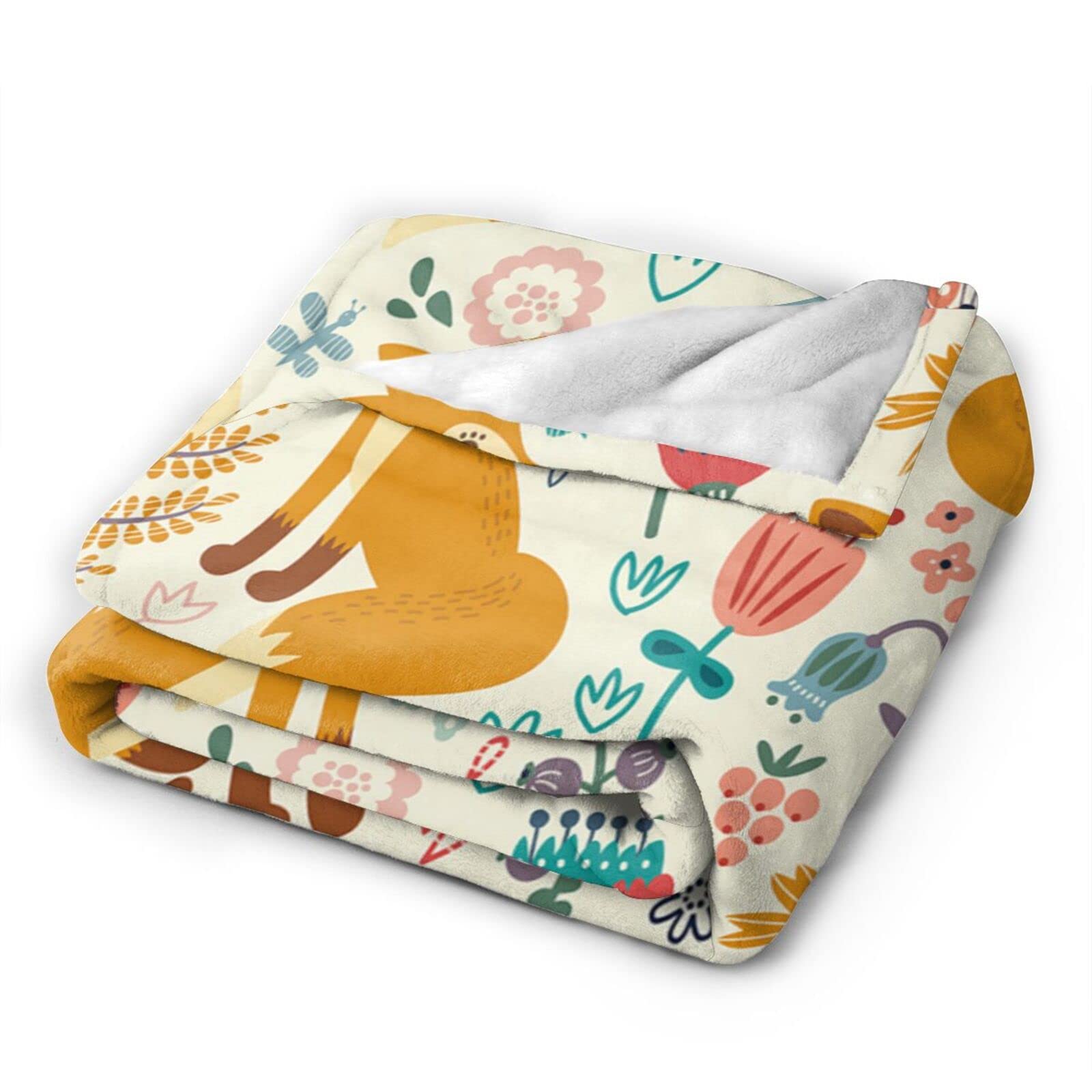 Coperta In Flanella Morbida Con Stampa Animalier - Leggera E Lusuosa - Taglia Piccola 127x101 Cm Per Bambini