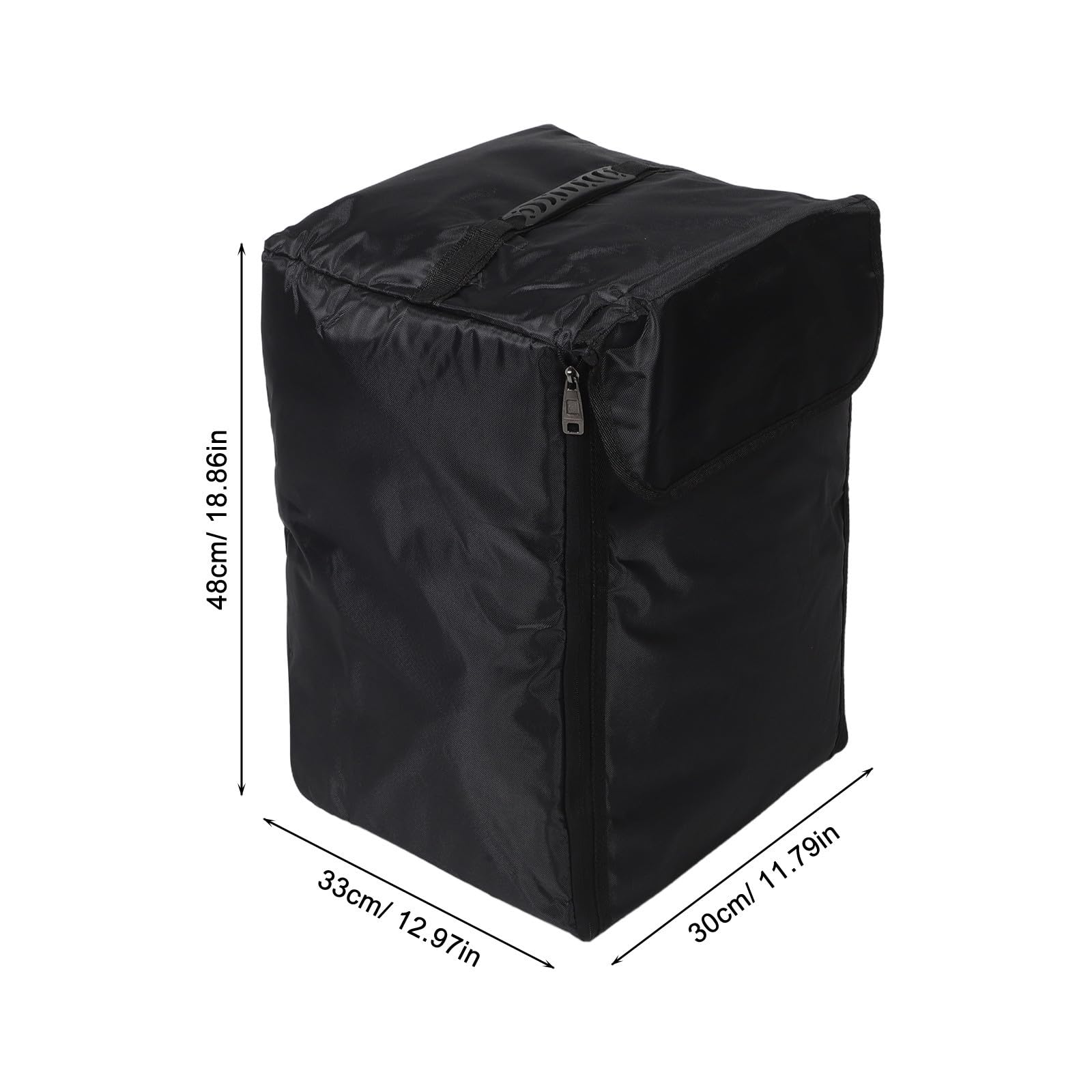 Paquet à Dos pour Cajon Rembourré Noir, Étui de Transport Double Bretelle
