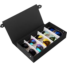 5-Slot Eyeglass Case Organizer - Portable Storage for Sunglasses & Glasses, Perfect for Travel & Home Use