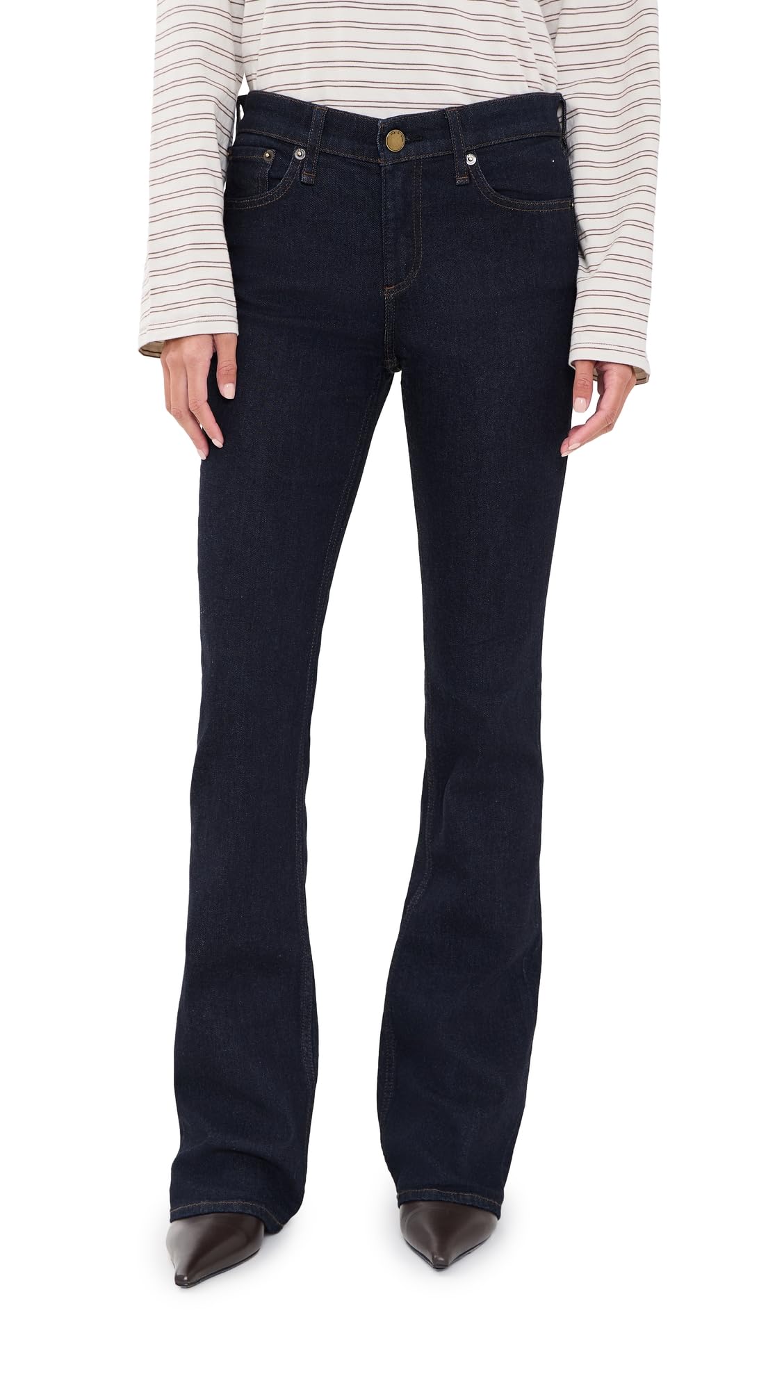 rag & bone Women's Kinsley Low Rise Bootcut Jeans