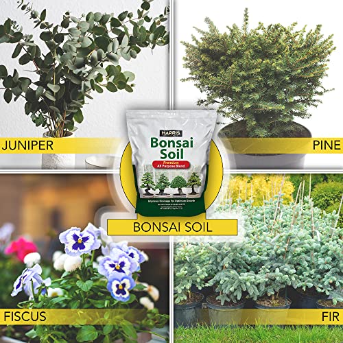 Harris Bonsai Soil, All Purpose Premium Blend For Outstanding Growth, 2Qt #TOP2