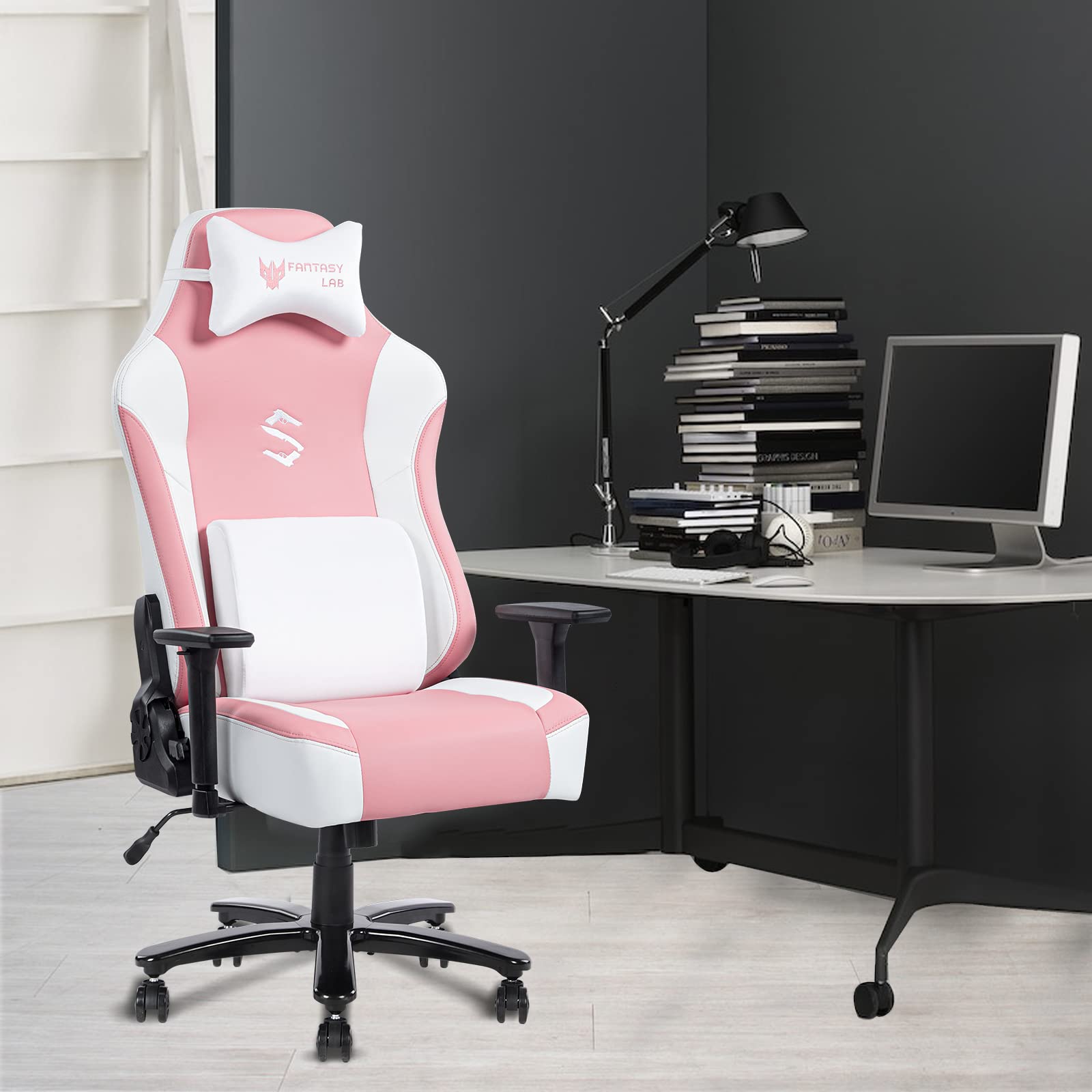 Buy FANTASYLAB Big and Tall Gaming Chair 400lb Pink Gaming Chair