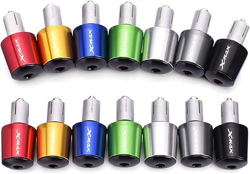 Miniatura 4 de CNC Aluminum Motorcycle Handlebar End 78" 22mm Handle Bar Ends Plugs Caps for XMAX300 XMAX400 Xmax X-MAX 125 250 300 400 (Color  Green1)