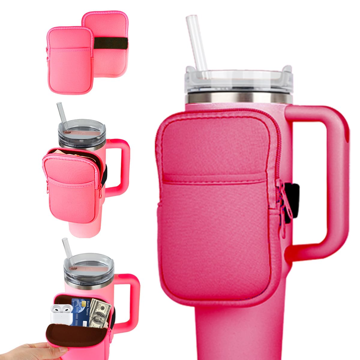 Wasserflaschen-Tasche Mit Osterhasen-Motiv – Neopren-Halter Für Trinkflaschen Bis 1134 Ml, Verstellbarer Gurt