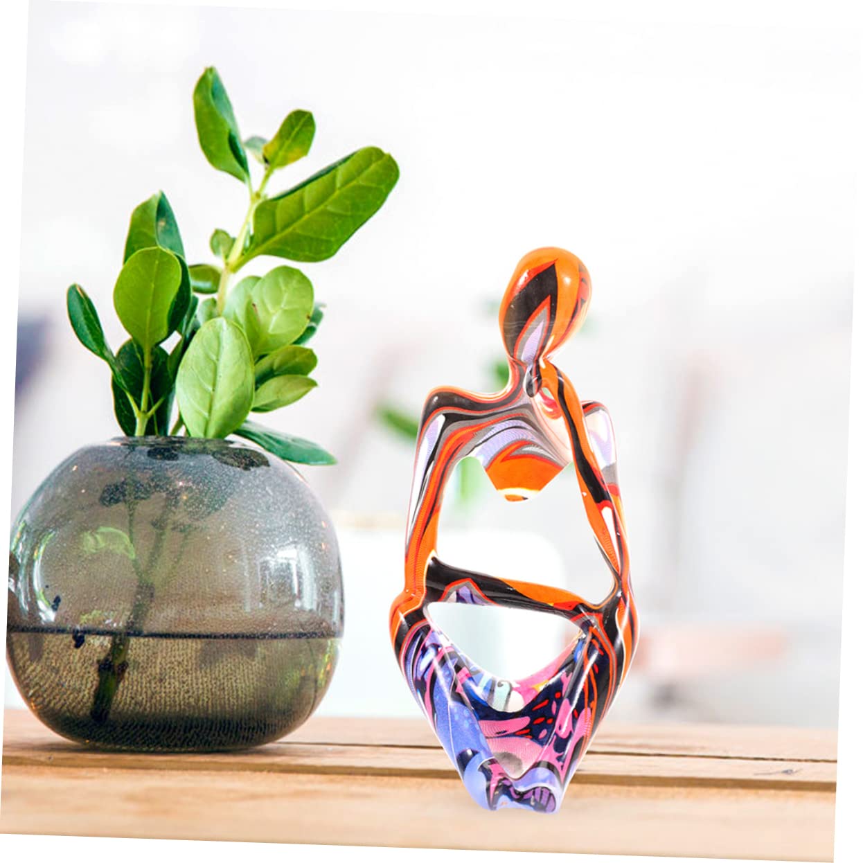 Cabilock 3pcs Abstract Figure Ornaments Accent Decor Modern