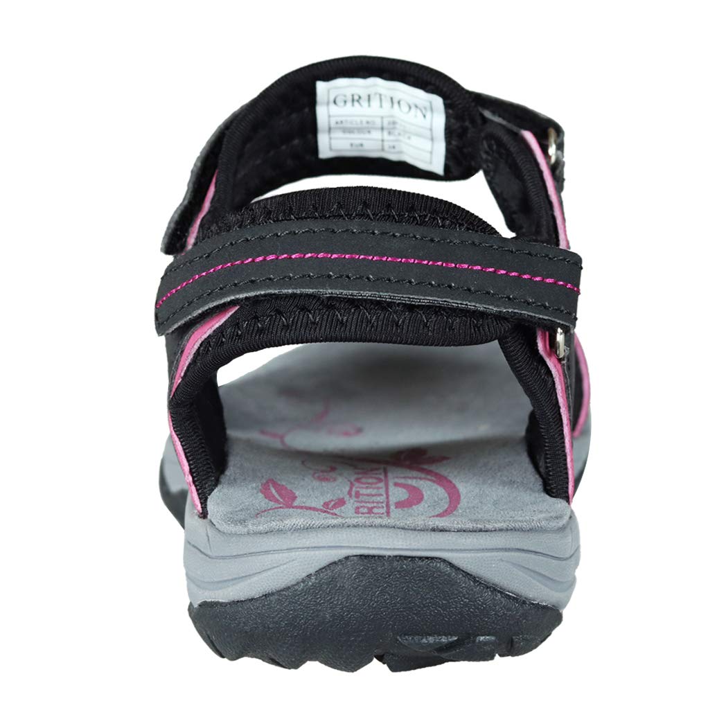 GRITION Sandali Sportivi da Donna, Sandali Estivi da Trekking da Spiaggia da Signora, Incrociati Scarpe Basse Moda Comode e Regolabili con Punta Aperta