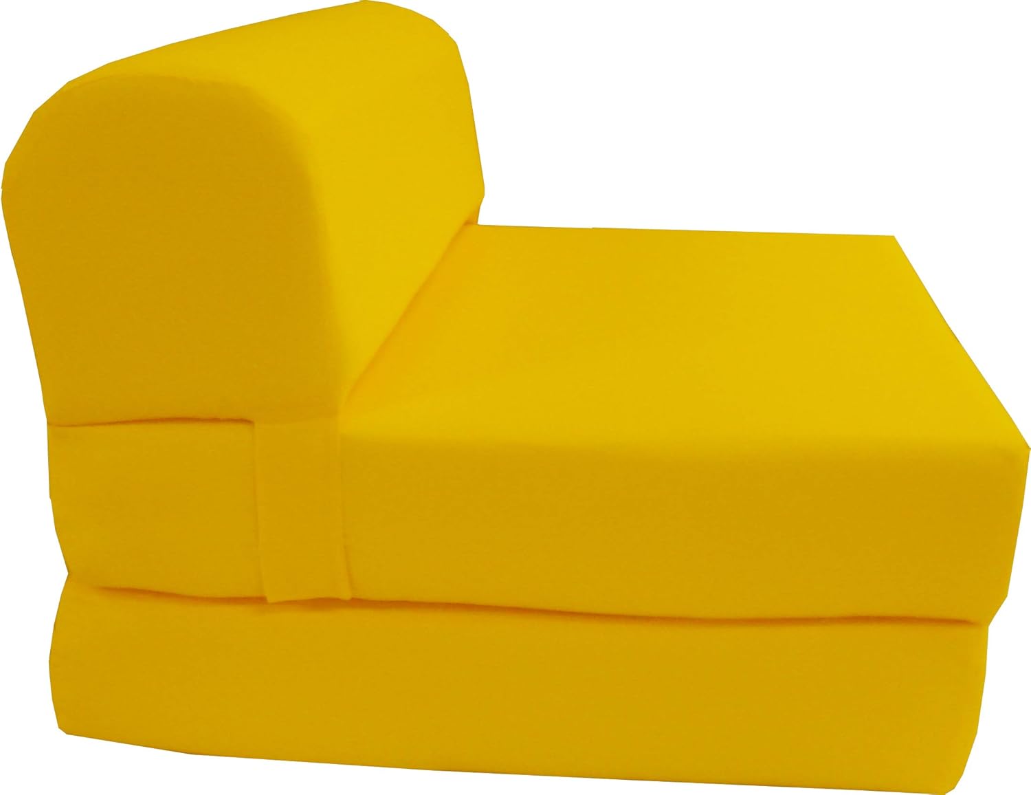 D&D Futon Furniture Yellow Sleeper Chair Folding Foam Beds