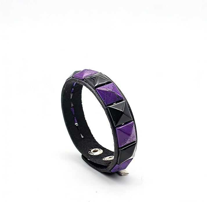 Pulseras Punk de Cuero Ajustables para Hombre y Mujer miniatura 4