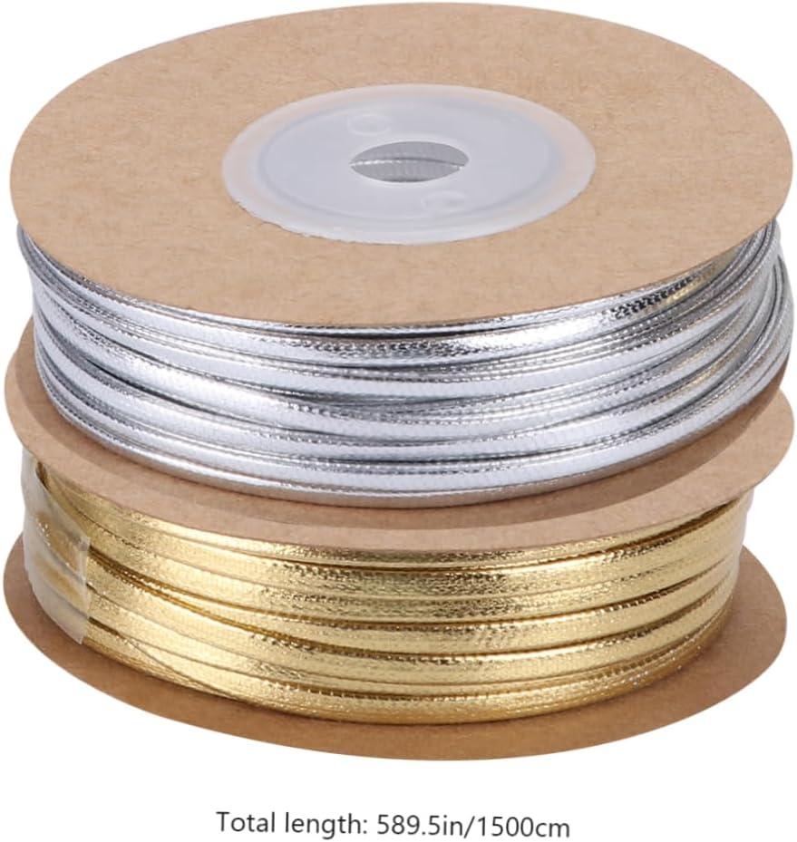 STOBOK 4pcs Round Leather Cord Yarn for Bracelet Making Thread for Jewelry Supplies