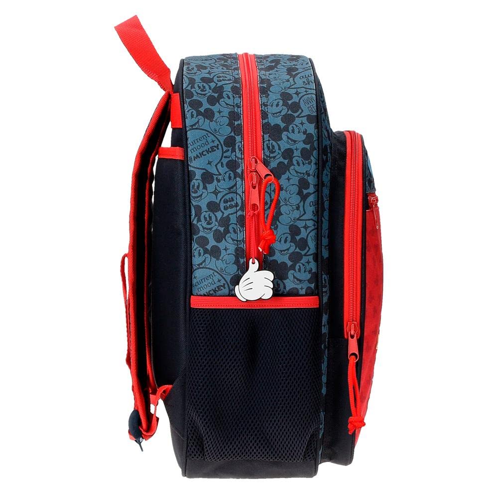 Disney Mickey Get Moving Mochila Escolar Multicolor 30x38x12 cms Poliéster 13,68L