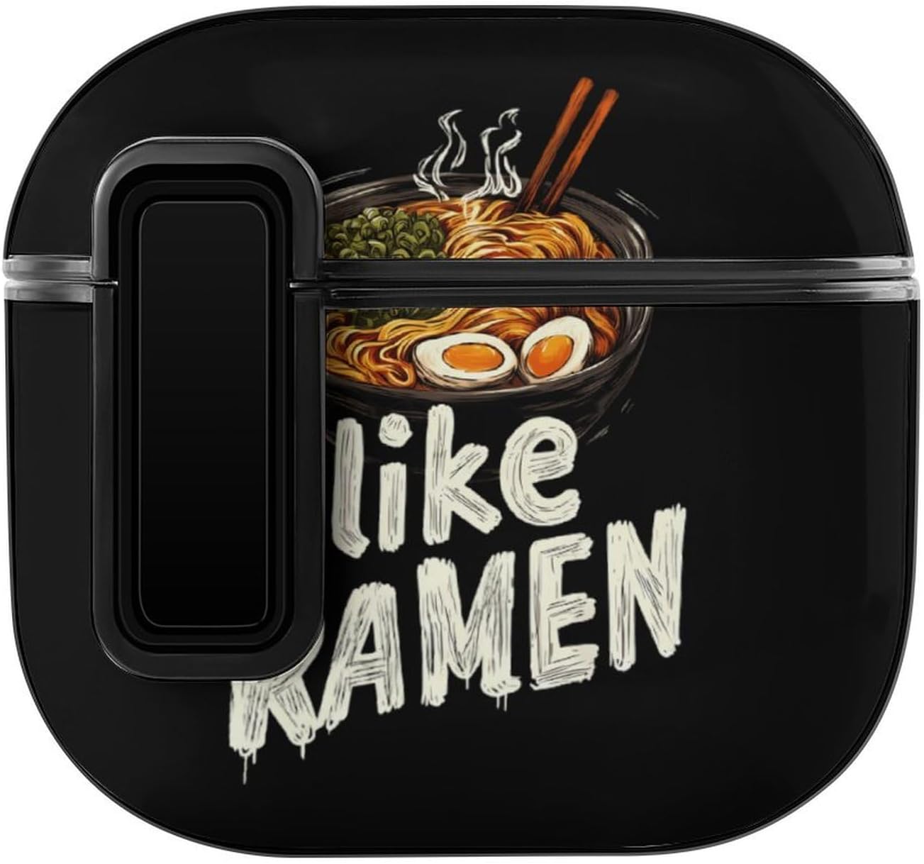 I Like Ramen Novelty Protective Cover Compatible with AirPods 4th Case with Lock for Women Men