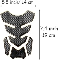 Vista 2 de 1 juego de calcomanía 3D universal para tanque de combustible de motocicleta, protector adhesivo para tanque de combustible, almohadilla impermeable