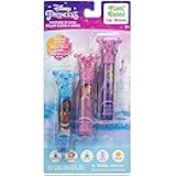 Townley Girl -Disney Princess Plant Based 3 Pcs Crown Lip Gloss Makeup Set for Kids and Girls, Ages 3+, Perfect for Parties, Sleepovers & Makeovers
