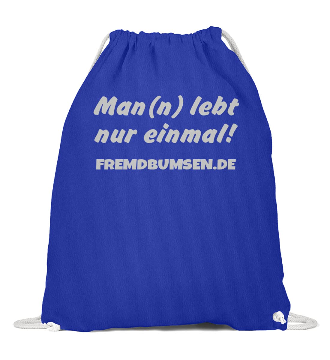 Gymsac en coton bleu royal 37cm-46cm à cordon ultra résistant - 3