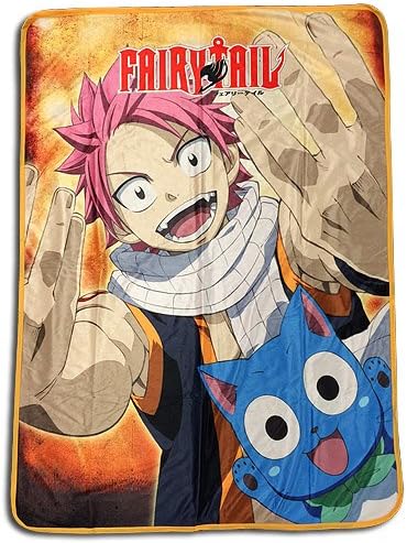 Fairy Tail 57826 Blanket, One Size, Multi/Colored