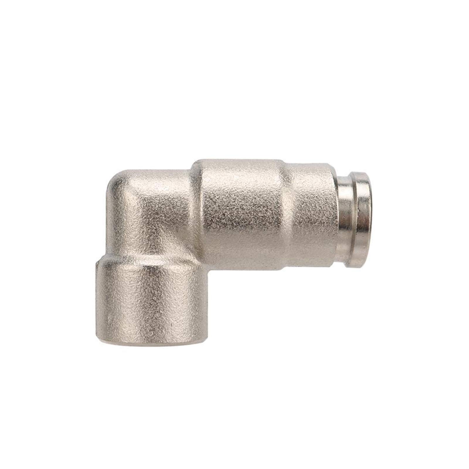 Joint de tuyau d'eau de jardin 1/8 femelle vers 3/8 coude métallique 10pcs