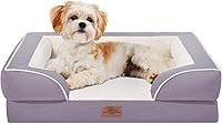 Vista 274 de Comfort Expression - Cama ortopédica para perros extragrandes, 42 x 30 pulgadas, cama impermeable y de apoyo de espuma con cojines removibles, sofá