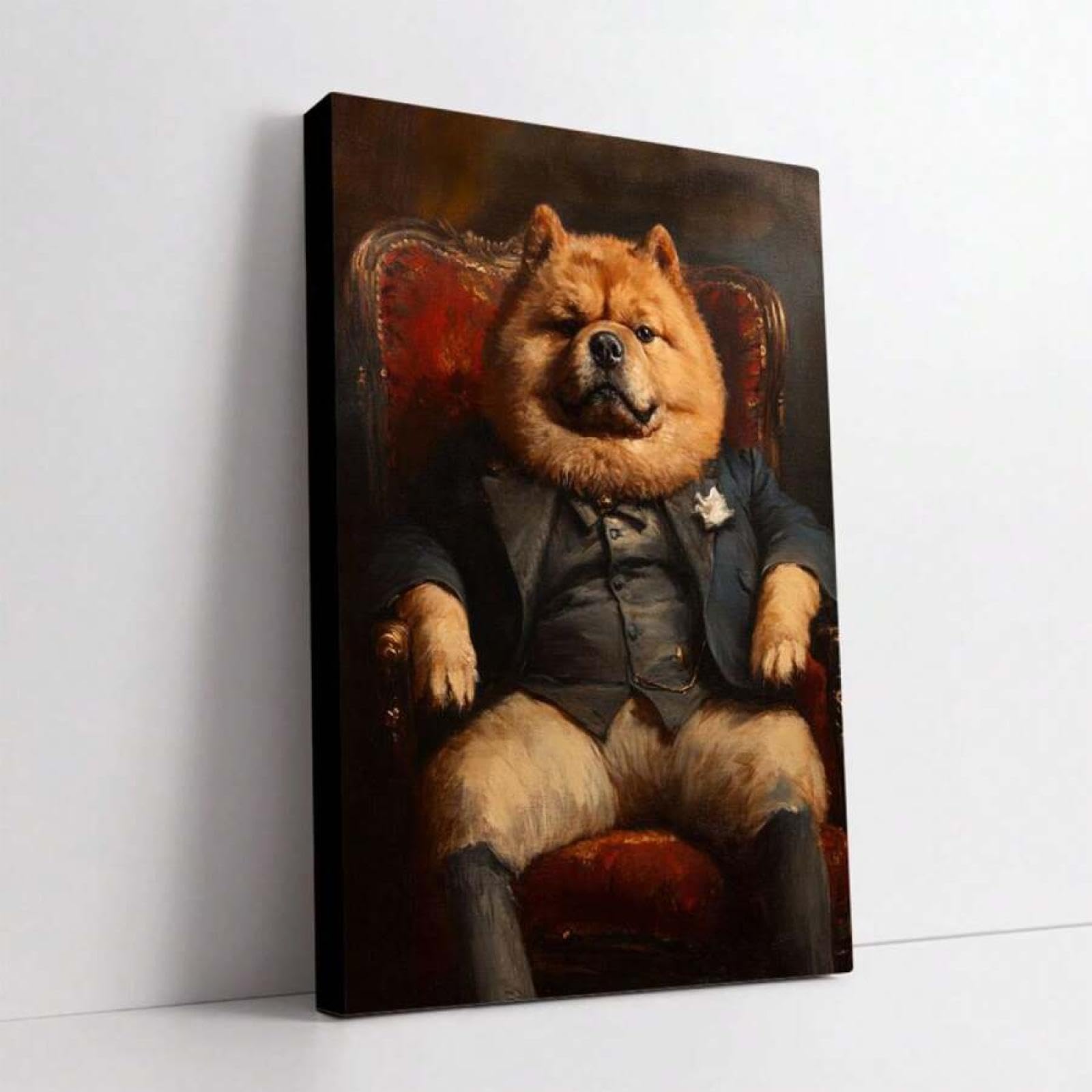 Chow Wall Art Art Prints Animal Art Decor Home Decor do salonu i sypialni Struktura 20 x 30 cm