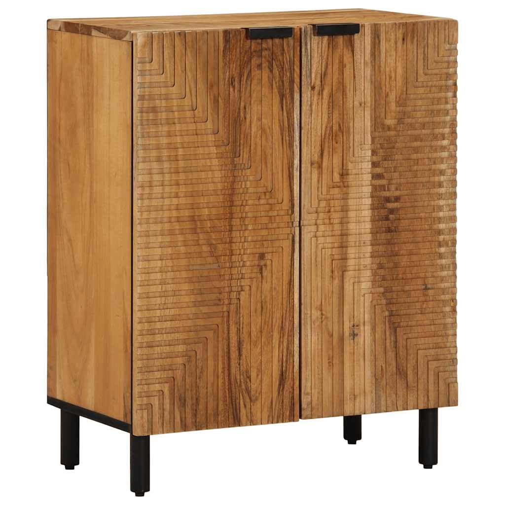 Buffet 60 x 33 x 75 cm en bois d'acacia massif