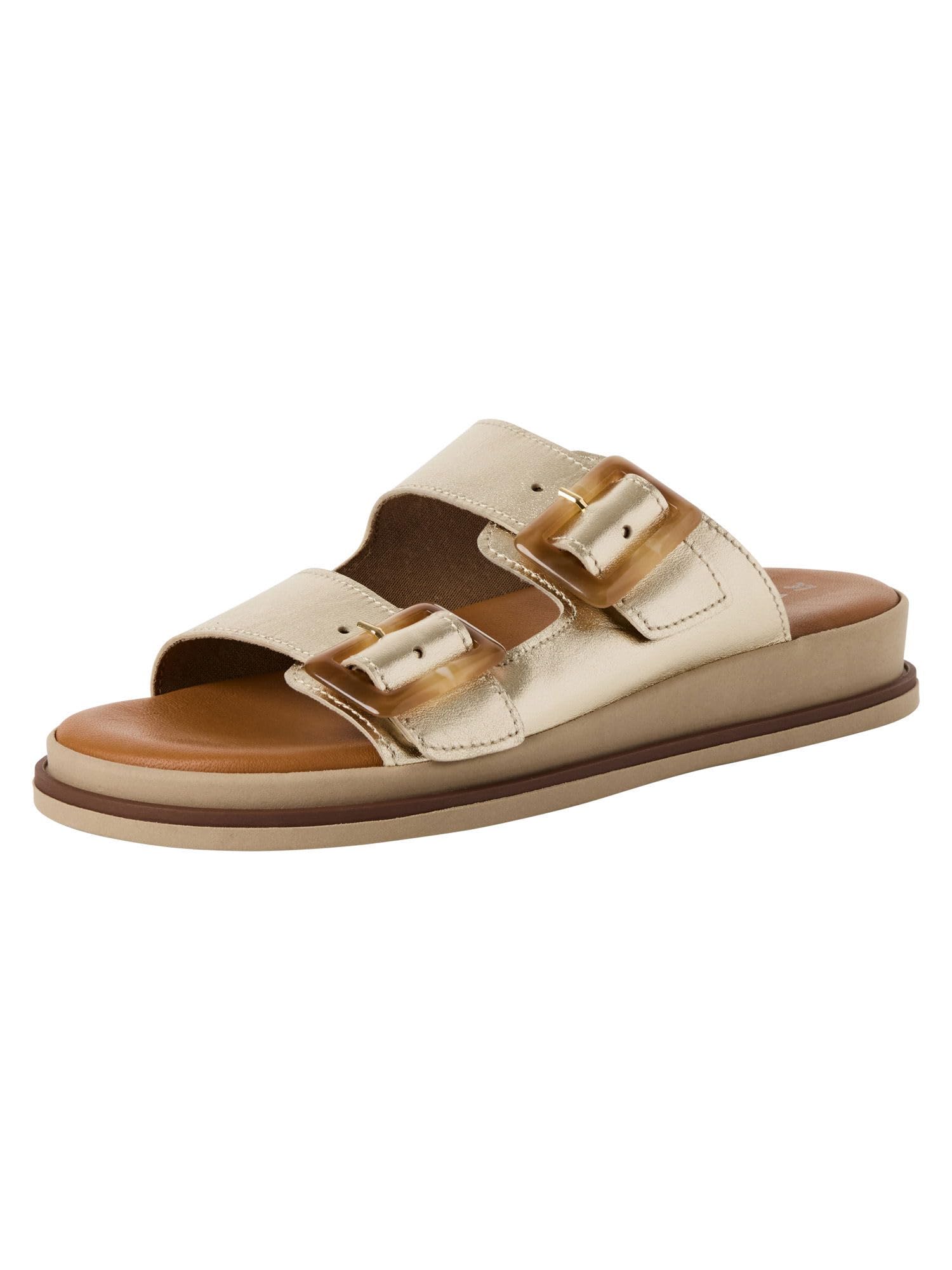 Tamaris Women's Wedge Heel Mules, metallic, 6.5 UK