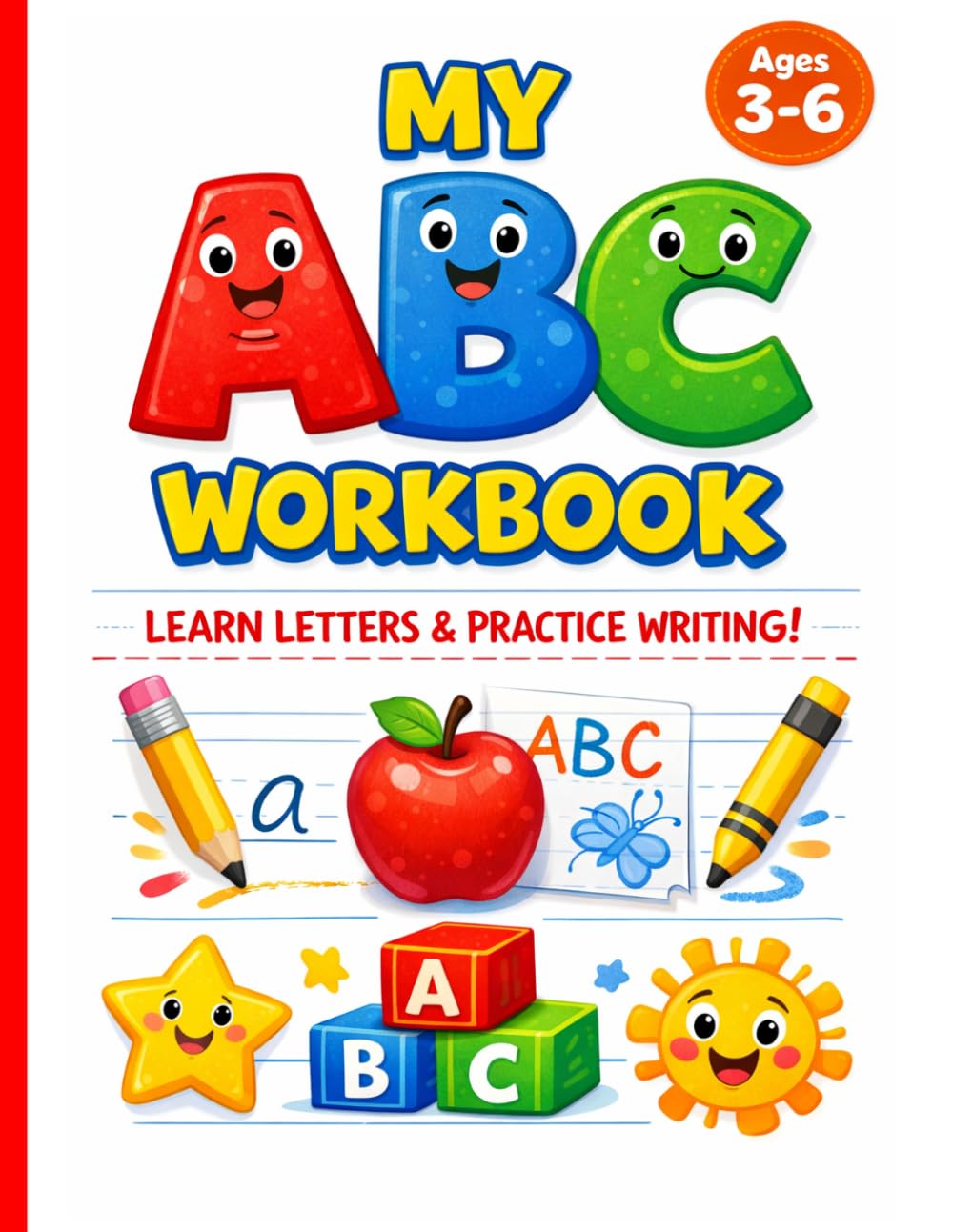 Alphabet & Writing Workbook for Kids Ages 3–6: Letter Tracing Practice, Handwriting Activities, and Early Learning for Preschool & Kindergarten