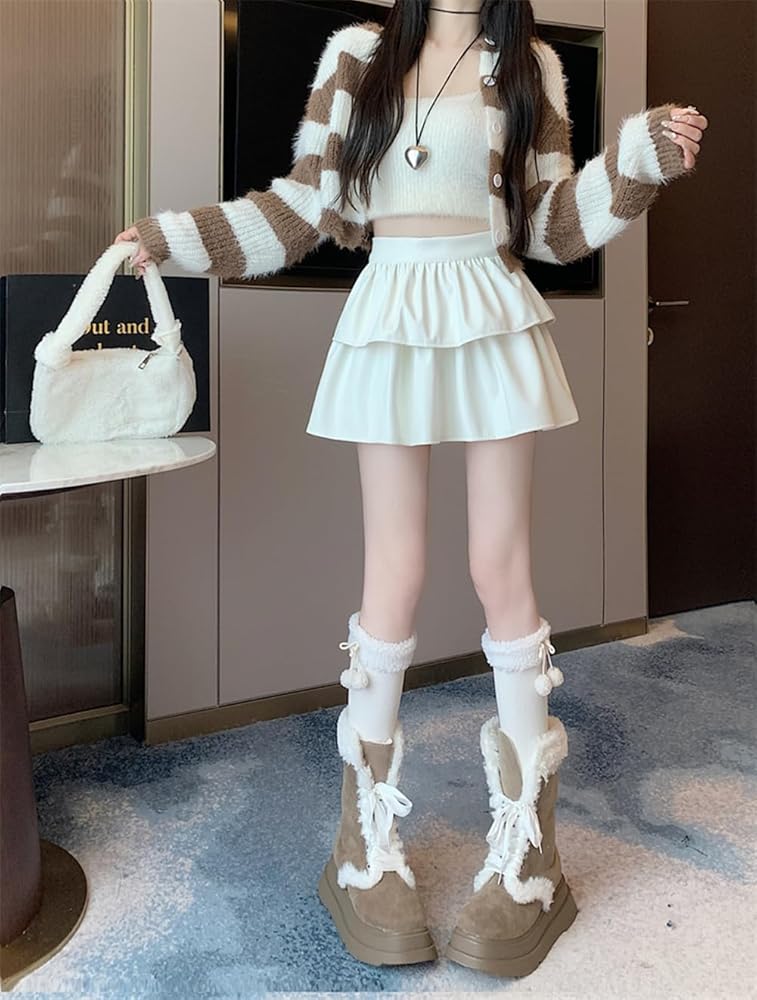 Amazon.co.jp: [YAZHUE] ミニスカート レディース 秋