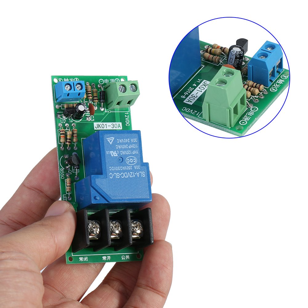 Interruttore Timer Rardo Trigger DC12V PLC Accensione/spegnimento Modulo Rel&egrave; Ad Alta Potenza 30A