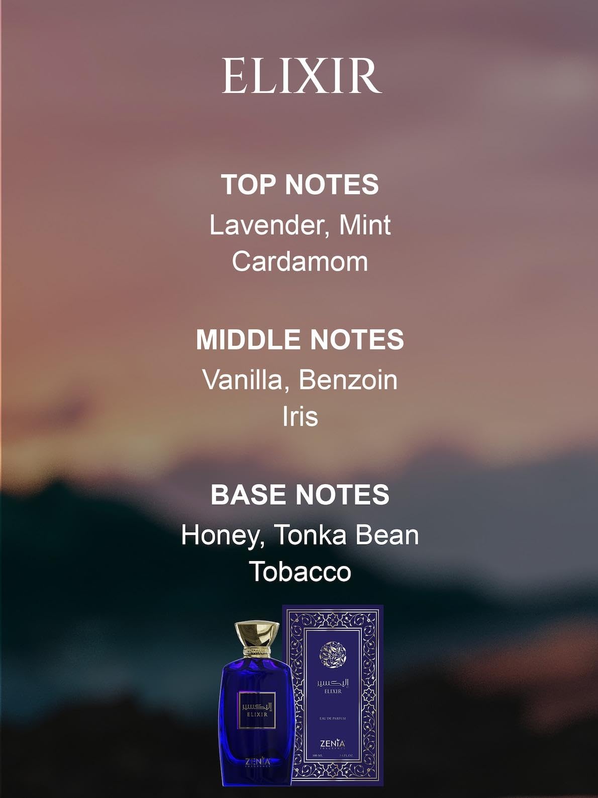 ELIXIR THEミナ Amazon.com : Zenia Elixir Eau de Parfum EDP Spray – 3.4oz / 100ml