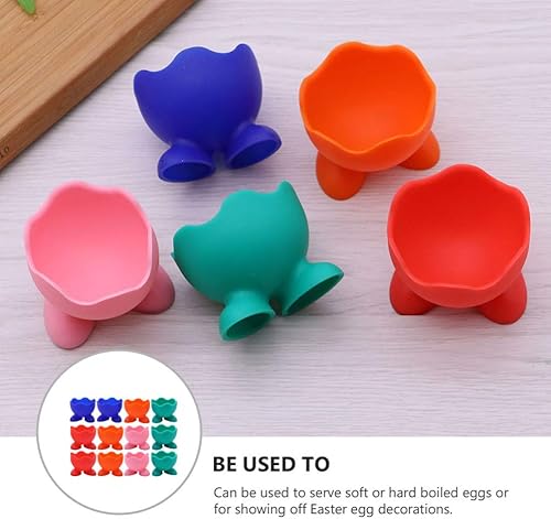 Miniatura 5 de Cabilock 12pcs Huevo Caldera Huevo Titular Taza Microondas Huevo Huevo Exhibición Horno Huevo Cocción Taza de Huevo Tazas de Almacenamiento de