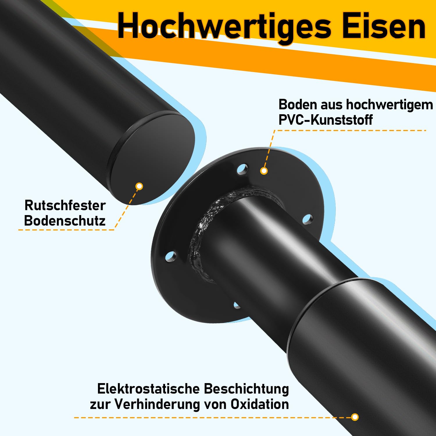 Nogi stołu z regulacją wysokości 70-110 cm, 8 sztuk, czarne metalowe nóżki meblowe, cylindryczne, regulowane nogi stołu do stołu, stołu śniadaniowego, blatu i blatów roboczych