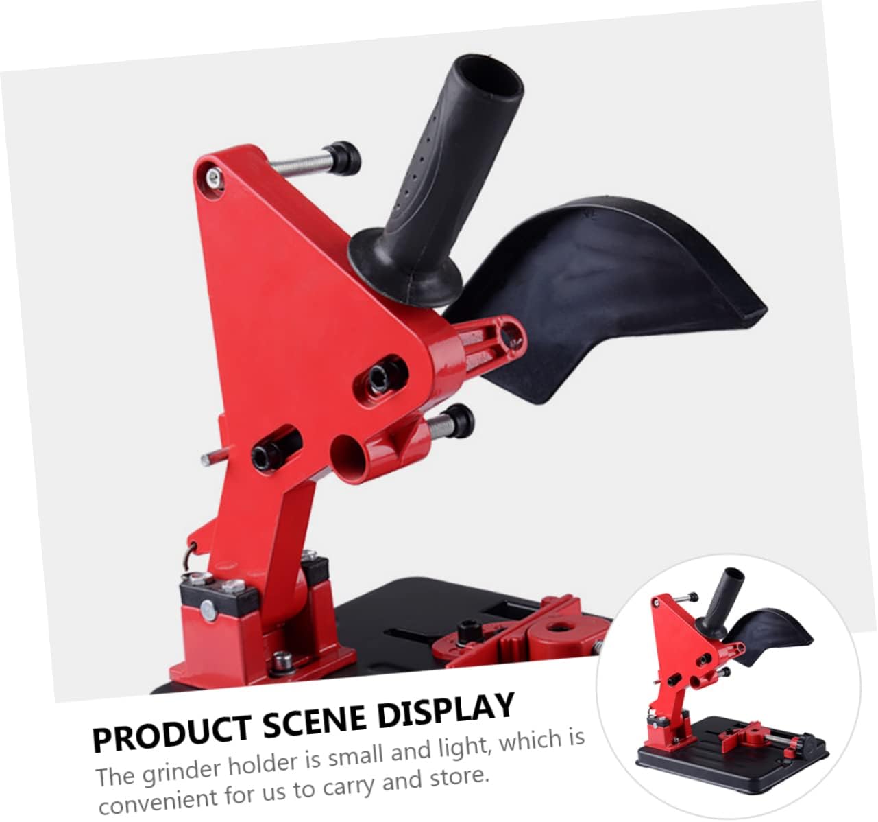 Gadpiparty 1Pc Angle Grinder Stand Durable Holder for Various Angle Grinders Easy Installation Smooth Slide Rail for Enhanced Cutting Area Lightweight Heat Resistant