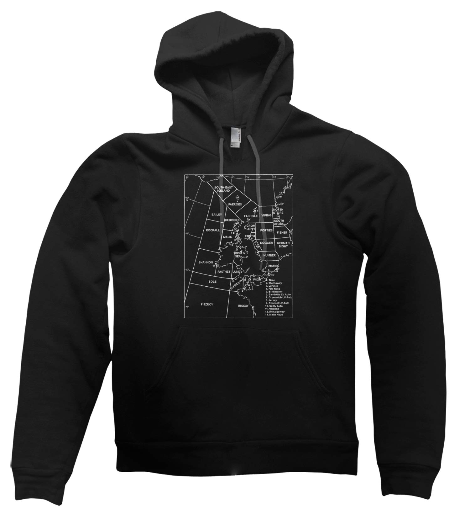 Clique Clothing Black Shipping Forecast Hoodie (, Xxl)