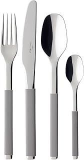 Villeroy & Boch S+ Taupe Servizio Tavola, Acciaio 18/10, Argento